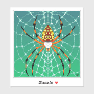 Orb weaver pixel spider 