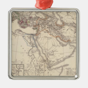 Orbis terrarum regni Assyrii tempore Metal Tree Decoration