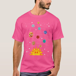 Orbit Outer Space Cute Planets Universe Scientist T-Shirt