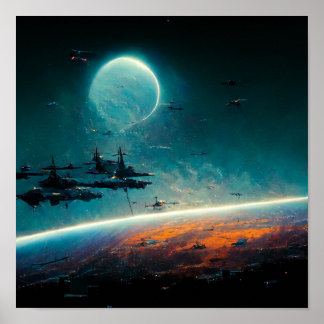 Orbital Battleships Poster