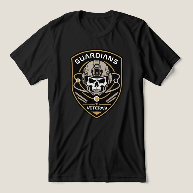 Orbital Guardian Veteran Pride Crest Tri-Blend Shirt (Design Front)