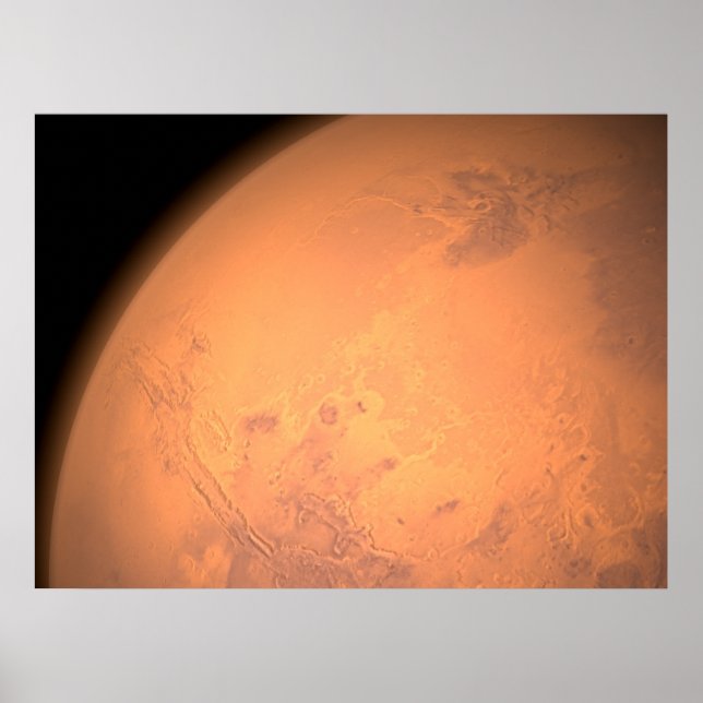 Orbiting Above Valles Marineris Poster (Front)