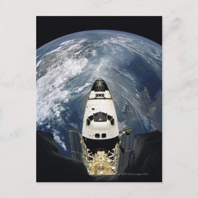 Orbiting Spacecraft Postcard (Front)