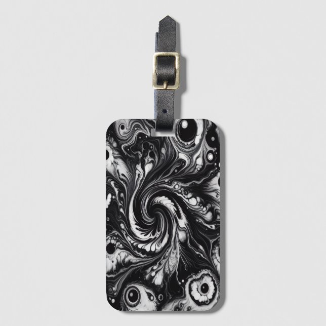 Orbiting Vortex  Luggage Tag (Front Vertical)
