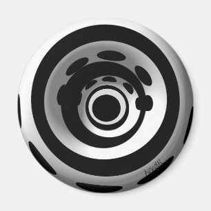 Orbiting Wheels magnet