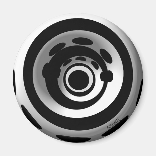 Orbiting Wheels magnet (Front)