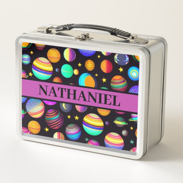 Orbits and Planets Lunch Box (Front)