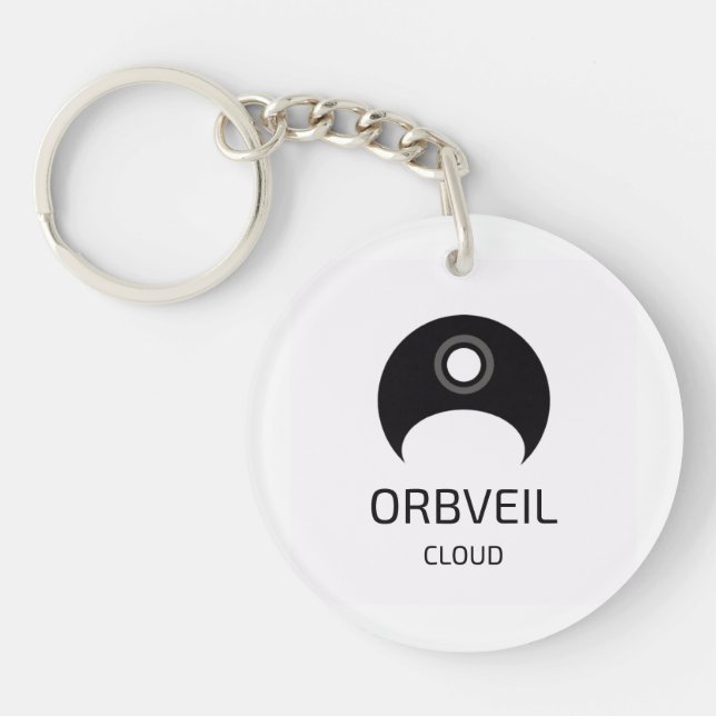 Orbveil Cloud Keychain (Front)