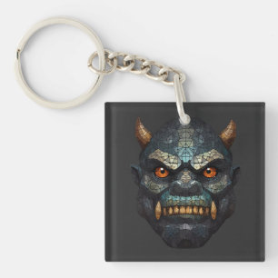 Orc head key ring