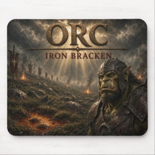 Orc Iron Bracken Dark Realism Mouse Mat