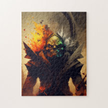 Orc Warlord Fantasy Puzzle | D&D Gift