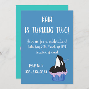 Orca Birthday Invitation