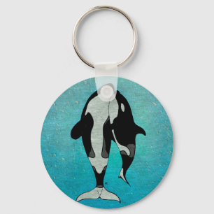 Orca Blue Key Ring