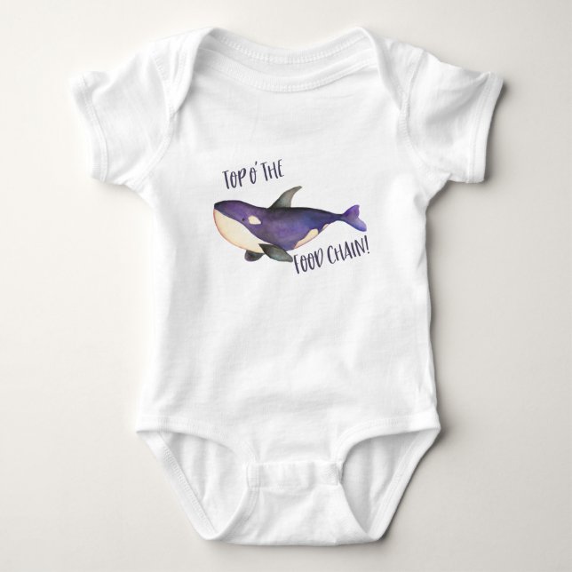 Orca Bodysuit, Top O' the Food Chain (Front)