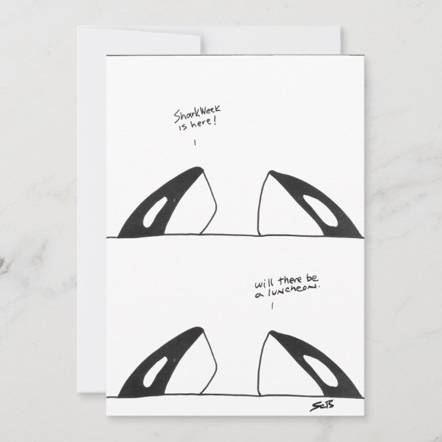 Orca Cartoon card (Front)