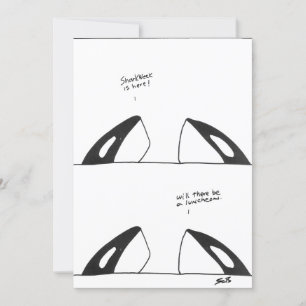 Orca Cartoon card