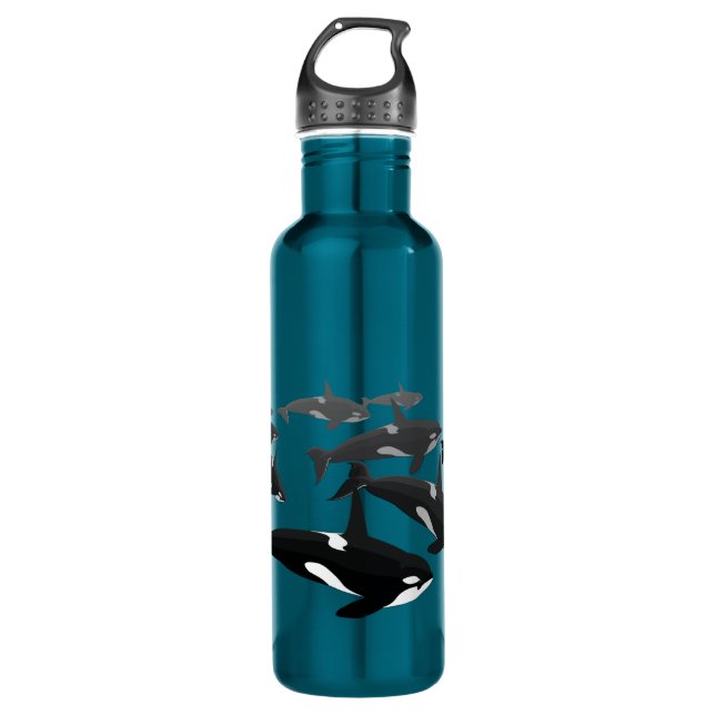 Orca Custom Killer Whale Art Bottles (Front)
