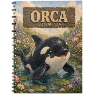 Orca Cute Baby Storybook Nursery Animal Notebook