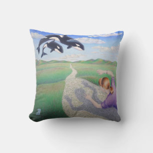 Orca Dreams "It's my planet, too!" Cushion