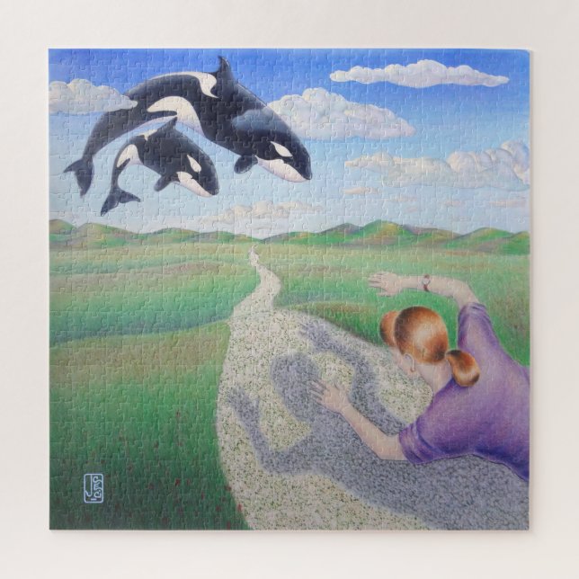 Orca Dreams "It's my planet, too!" Jigsaw Puzzle (Vertical)