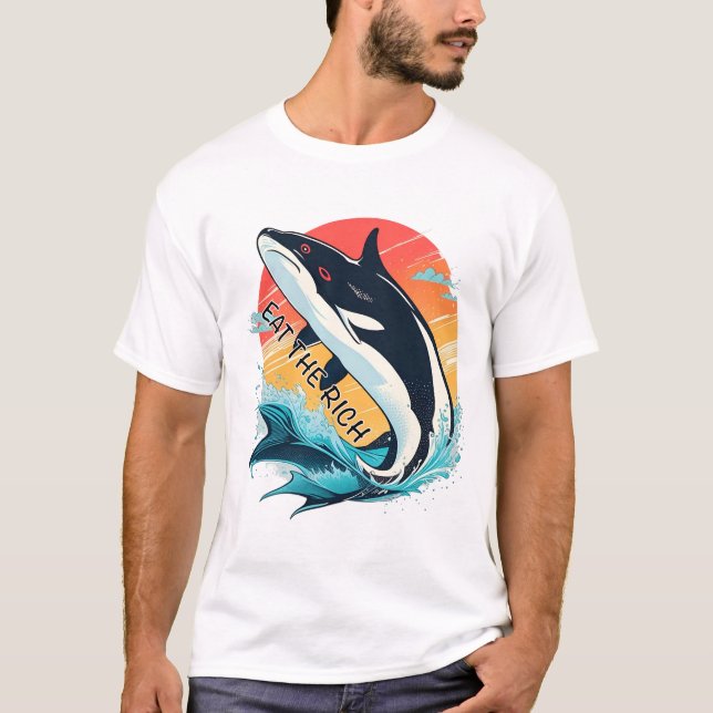 Orca Eat the Rich T-Shirt (Front)