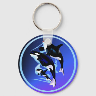 Orca Family Keychain