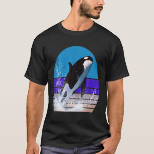 Orca Family Vintage Retro Art, Killer Whale Family T-Shirt