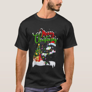 Orca Fish Xmas Decorations Santa Orca Christmas Ta T-Shirt