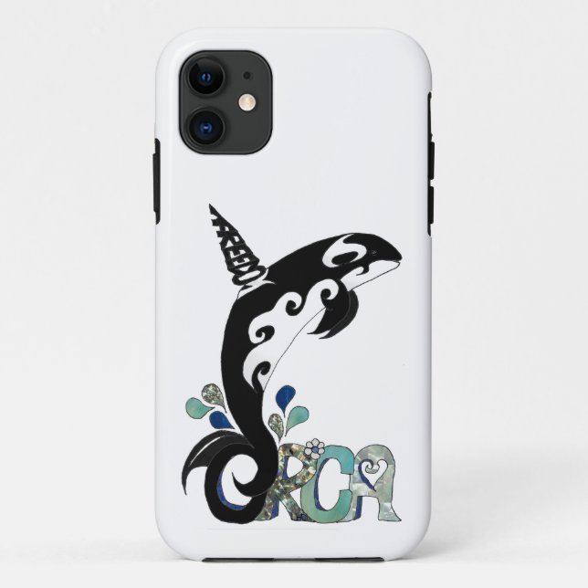 Orca Freedom Art Case-Mate iPhone Case (Back)