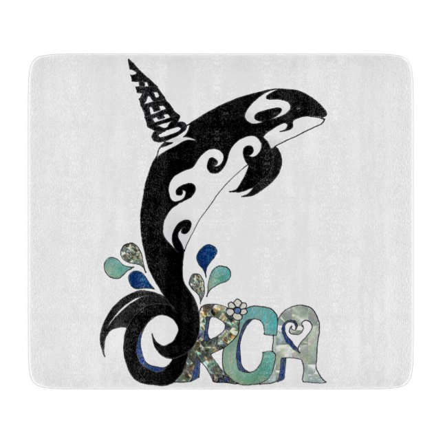 Orca Freedom Art Cutting Board (Front)