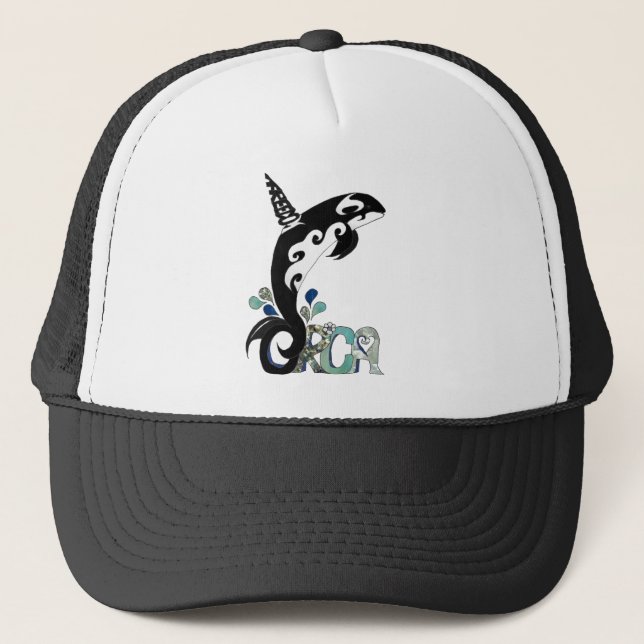Orca Freedom Art Trucker Hat (Front)