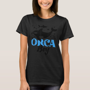 Orca  Graphic For Boys Men Kids Whale 2 T-Shirt