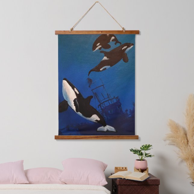 Orca Hanging Tapestry (Bedroom)