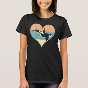 Orca Heart Design - Killer Whale Ocean Animals Pul T-Shirt