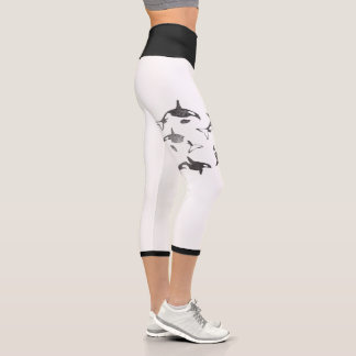 Orca High Waisted Grunge Aesthetic Yoga Capris