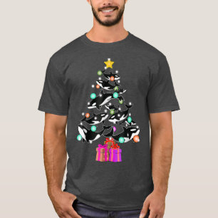 Orca Killer Whale and Christmas Tree Orca Whales T-Shirt
