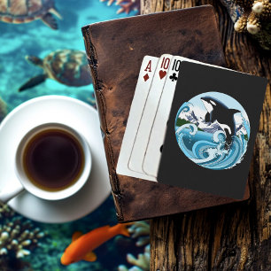 Orca Killer Whale Blue Ocean Playing Cards