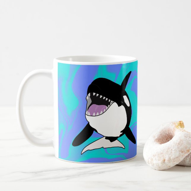 Orca Killer Whale  Coffee Mug (With Donut)