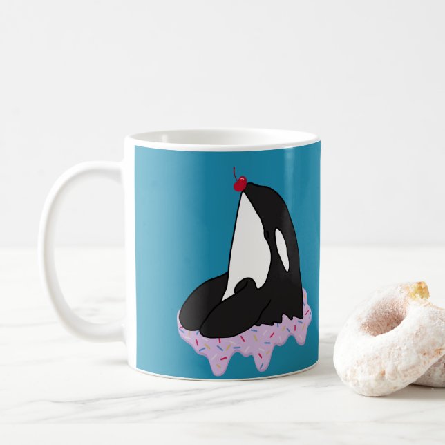 Orca Killer Whale Coffee Mug (With Donut)