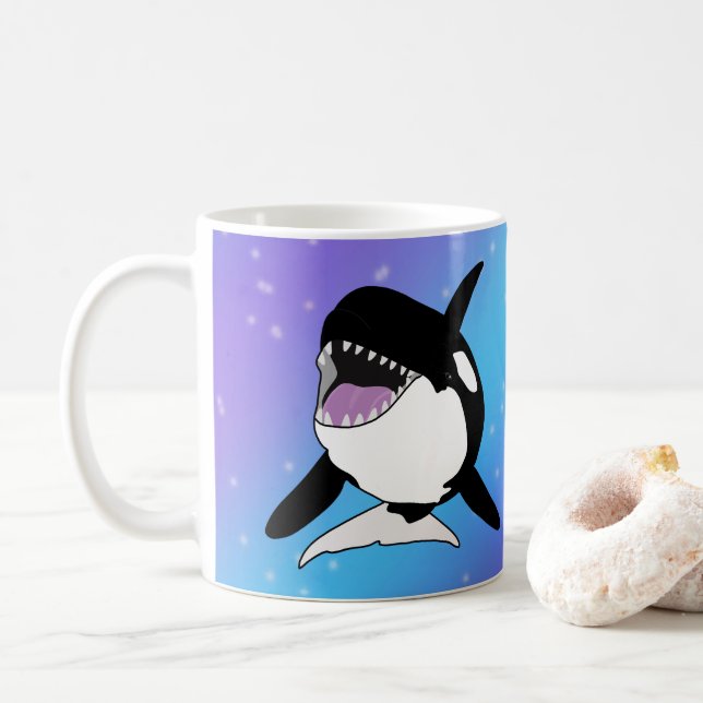 Orca Killer Whale  Coffee Mug (With Donut)