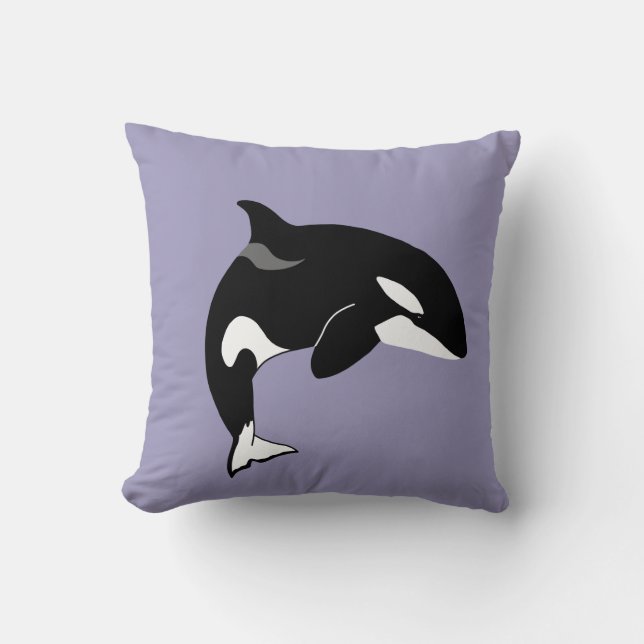 Orca Killer Whale  Cushion (Front)