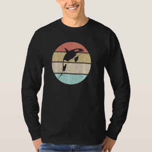 Orca Killer Whale Dolphin Retro Vintage Sunset Orc T-Shirt