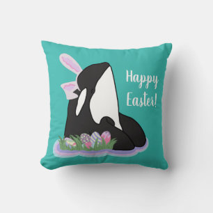 Orca Killer Whale Easter Cushion