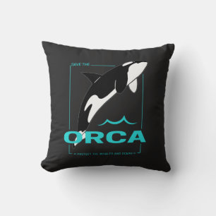 Orca Killer Whale for a girl who just loves Orcas Cushion