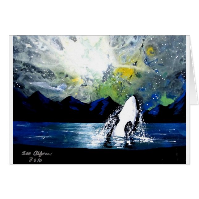 ORCA KILLER WHALE HAVING FUN IN THE SUN (Front Horizontal)