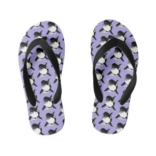 Orca Killer Whale  Kid's Flip Flops