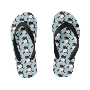 Orca Killer Whale  Kid's Flip Flops