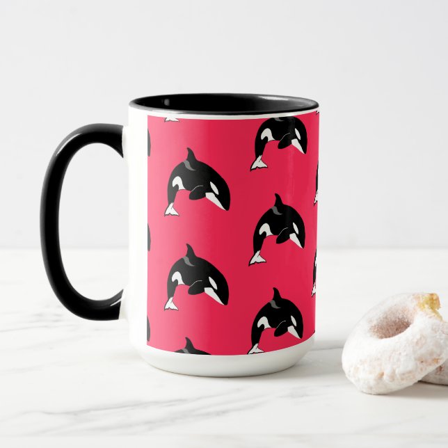 Orca Killer Whale  Mug (With Donut)