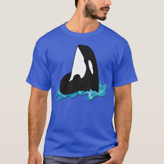 Orca Killer Whale Pattern blue T-Shirt
