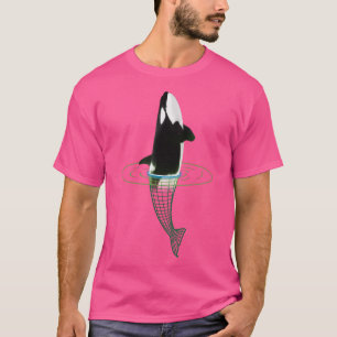 Orca Killer Whale Sea Panda Portal Futuristic Spac T-Shirt